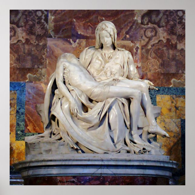 La Pieta par Michelangelo Poster (Devant)