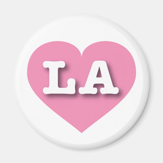 LA Pink Heart - I love LA Magnet (Front)
