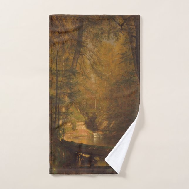 La piscine à truites (1870) Oeuvre d'art - Serviet (Serviette à main)