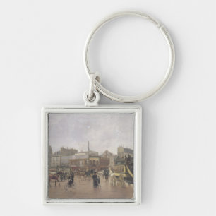 La Place Clichy, Paris, 1896 Keychain