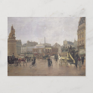La Place Clichy, Paris, 1896 Postcard