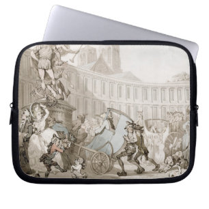 La Place des Victoires, Paris, c.1789 (pen and ink Laptop Sleeve