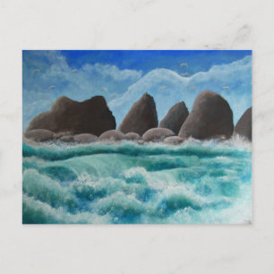 La plage à Oceanside - Carte postale