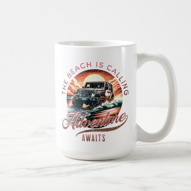 La Plage Appelle Mug (Droite)