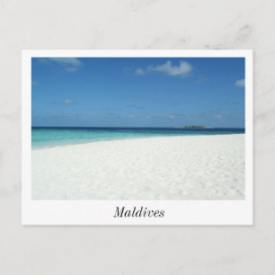 La plage aux Maldives Carte postale
