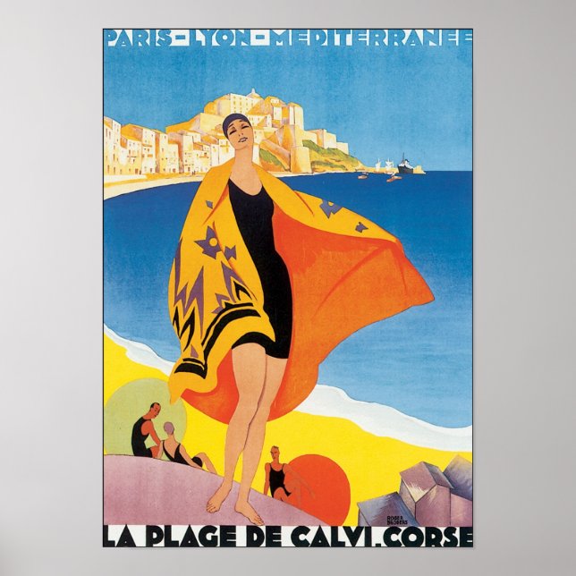 La Plage De Calvi. Corse Poster (Front)