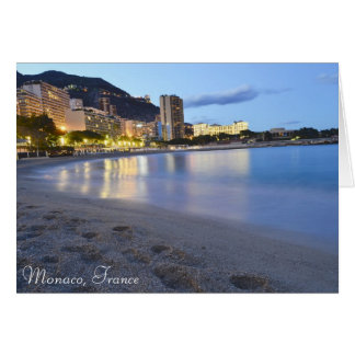 La plage de Monaco la nuit