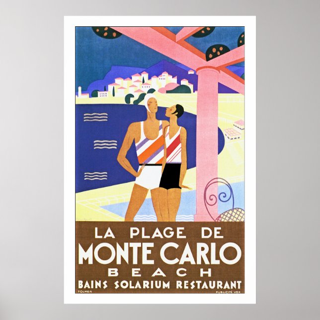La Plage de Monte Carlo Poster (Front)