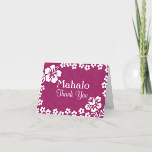 La plage de prune fleurit des cartes de Merci de