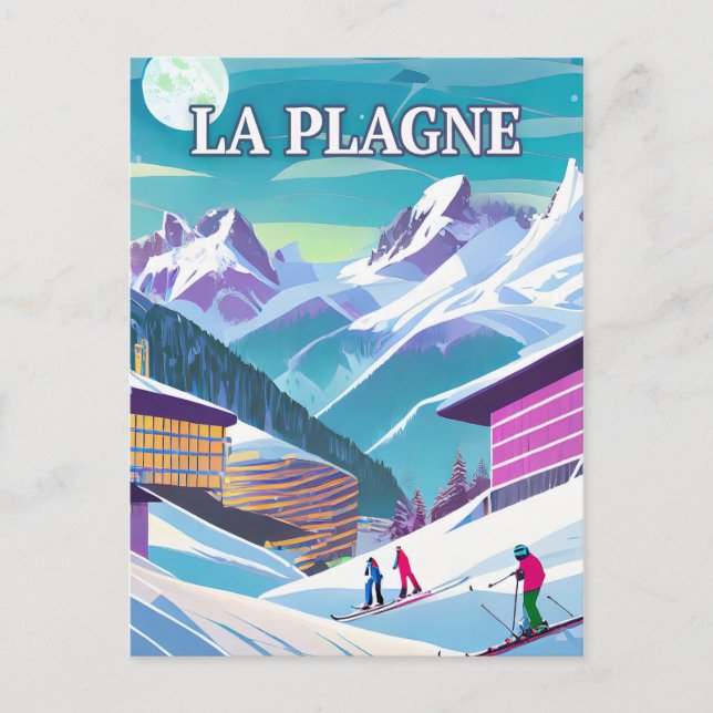 La Plagne: Alpine Adventures and Splendor Snow Postcard (Front)
