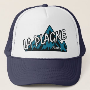 La Plagne France Mountains Trucker Hat