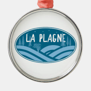 La Plagne France Outdoors Metal Ornament