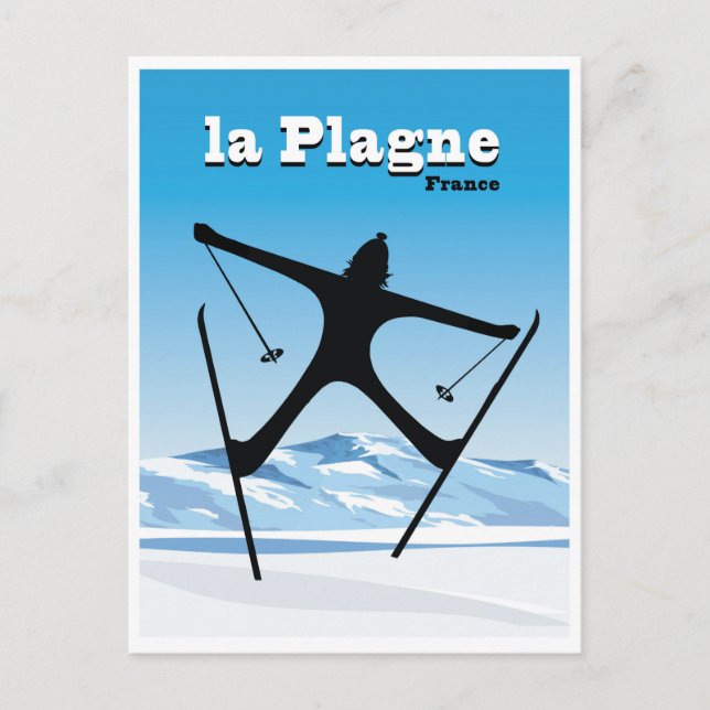 La Plagne, France, Postcard (Front)