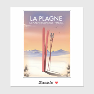 La Plagne ,La Plagne-Tarentaise, France ski poster