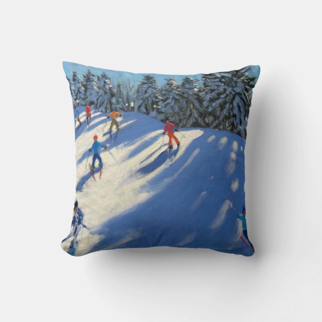 La Plagne Throw Pillow (Front)