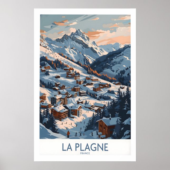 La Plagne Wall Art 1 (Front)