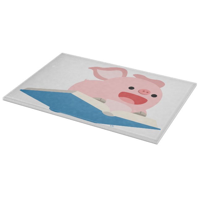 La planche à découper du porc du livre volant et d (Coin)