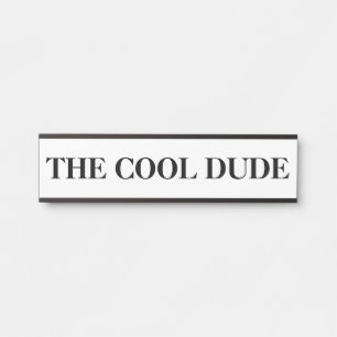 La plaque de nom de porte suspendue du type cool