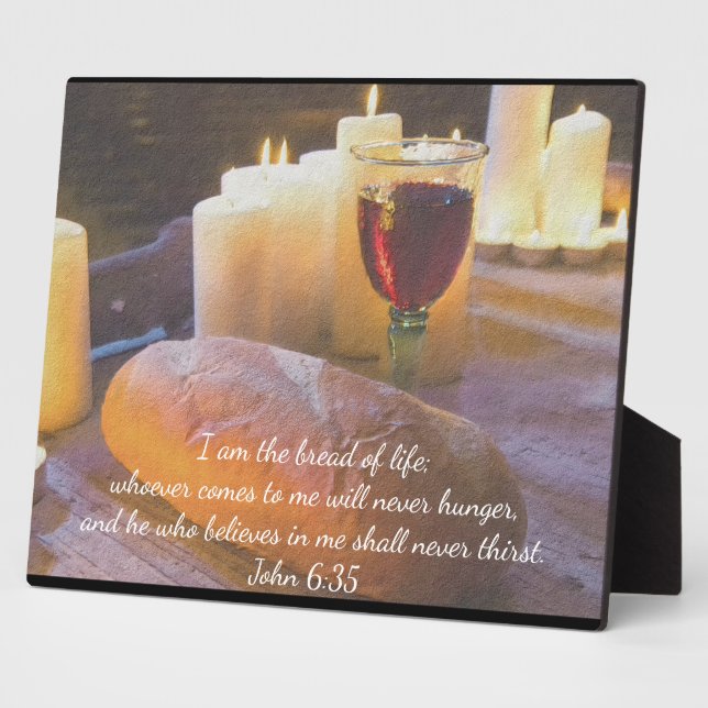 La Plaque photo "Je suis le pain de la vie" (Côté)
