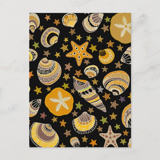 La Playa - Sea Shells Postcard (Front)