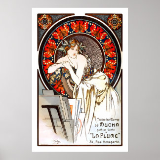 La Plume 1896 Publicité AFFICHE IMPRIMER Magazine
