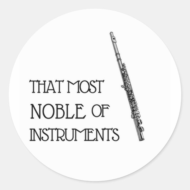 La plupart des Nobles d'instruments - Sticker à Fl (Devant)