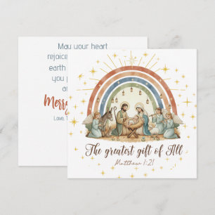 La Plus Grande Offrande de Toutes Carte de Noël Na