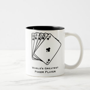 La plus grande tasse de café du joueur de poker du