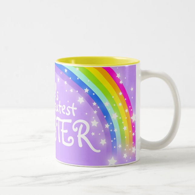 La plus grande tasse de violet arc-en-ciel du mond (Droit)