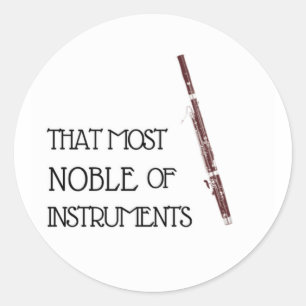 La plus noble des instruments - Sticker Bassoon