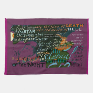La poésie d'amour de Shakespeare cite la serviette