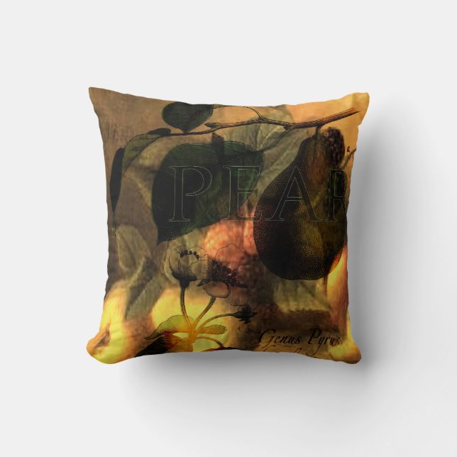 La Poire #1 Throw Pillow (Front)