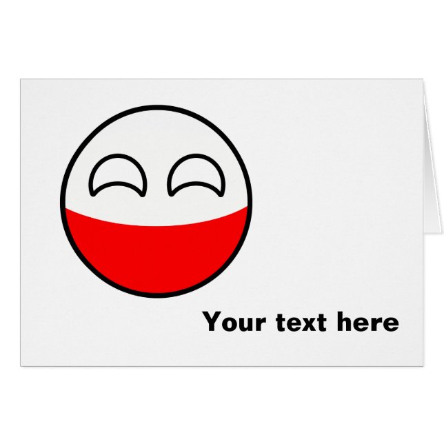 La Pologne Geeky tendante drôle Countryball (Devant horizontal)