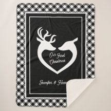 La première ferme de Noël de Couple Buffalo Plaid