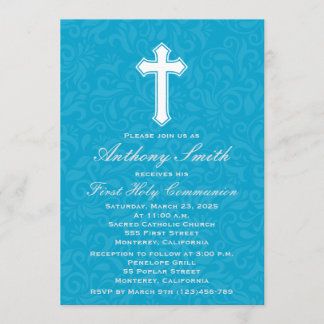 La première invitation à la réunion avec croix du