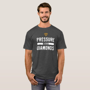 La pression fait le T-shirt de diamants