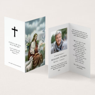 La prière catholique carde   Jésus avec des
