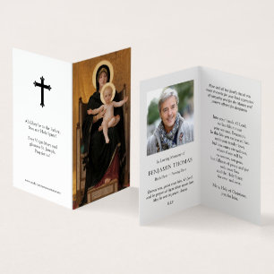 La prière catholique carde la Vierge et l'enfant