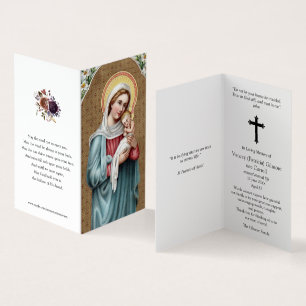 La prière catholique carde la Vierge Marie de  