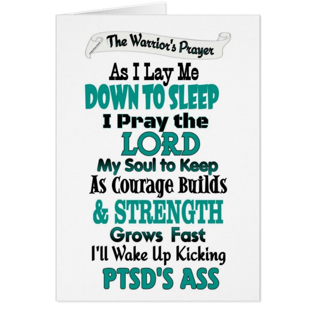 La prière du guerrier...SSPT (Devant)