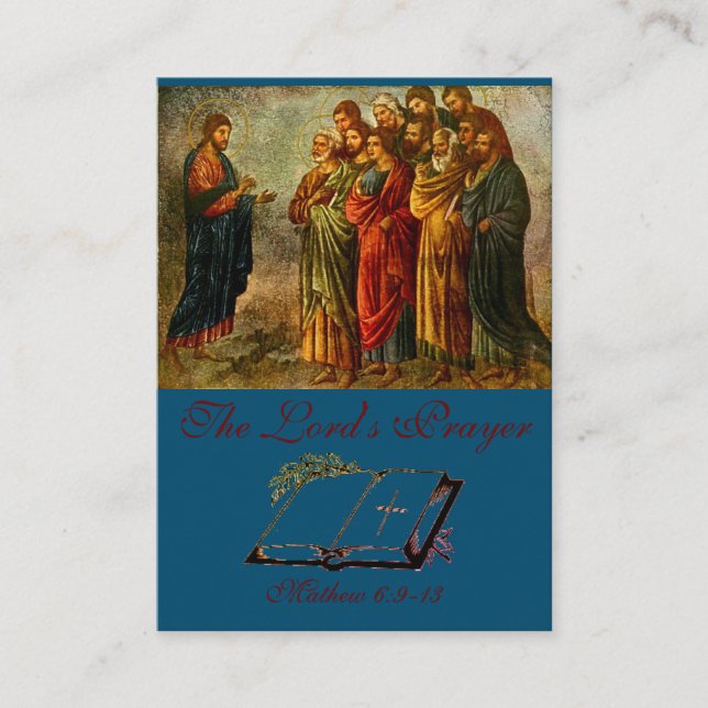 La prière du Seigneur - Carte de prière (Apparteme (Devant)