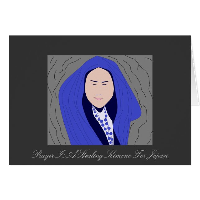 LA PRIÈRE EST UN KIMONO DE GUÉRISON POUR LE JAPON (Devant horizontal)