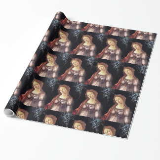 La Primavera in detail by Sandro Botticelli Wrapping Paper