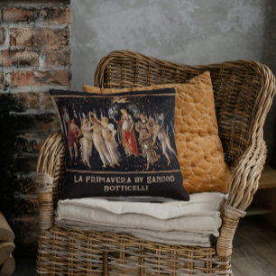 La Primavera Sandro Botticelli Throw Pillow