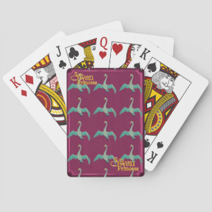 La princesse de cygne - cartes de jeu de cygne