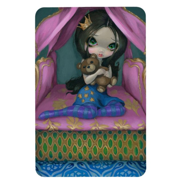 "La princesse et le pois" Flex Magnet (Vertical)