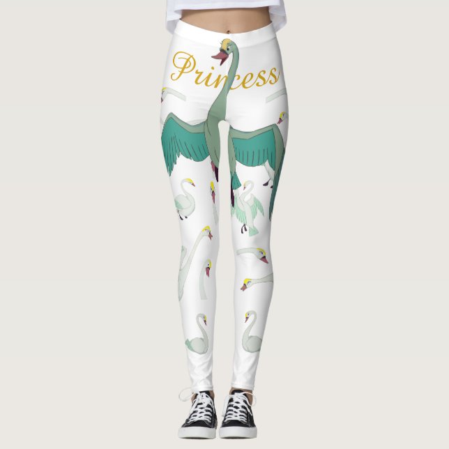 La princesse Leggings de cygne (Devant)