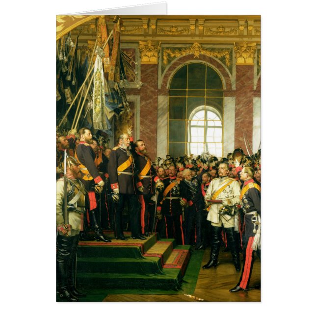 La proclamation de Wilhelm comme Kaiser (Devant)