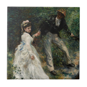 La Promenade Renoir Impressionism Painting Art Tile