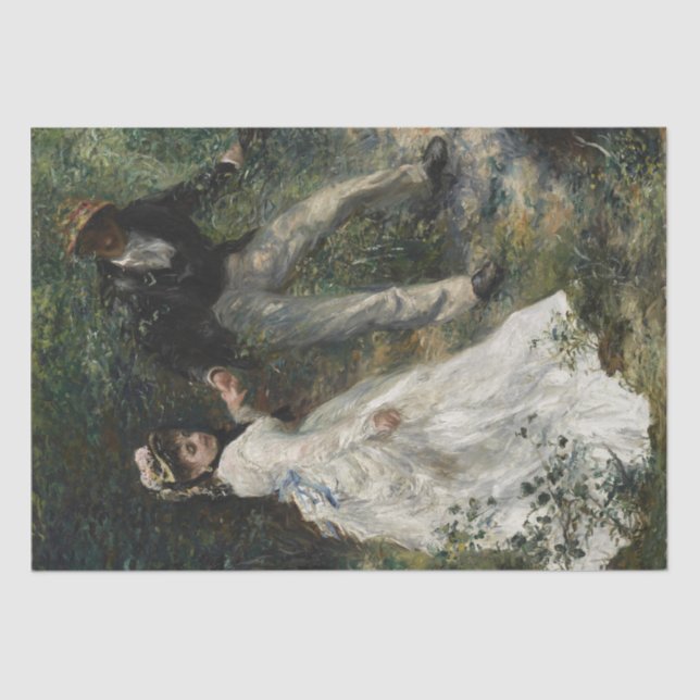 La Promenade Renoir Impressionist Painting Art Tissue Paper (Front)